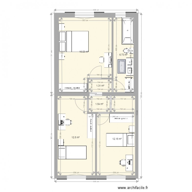 etage 2 DEF. Plan de 0 pièce et 0 m2