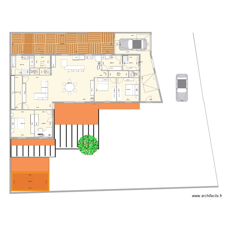Meschers PROJET DEF. Plan de 16 pièces et 243 m2