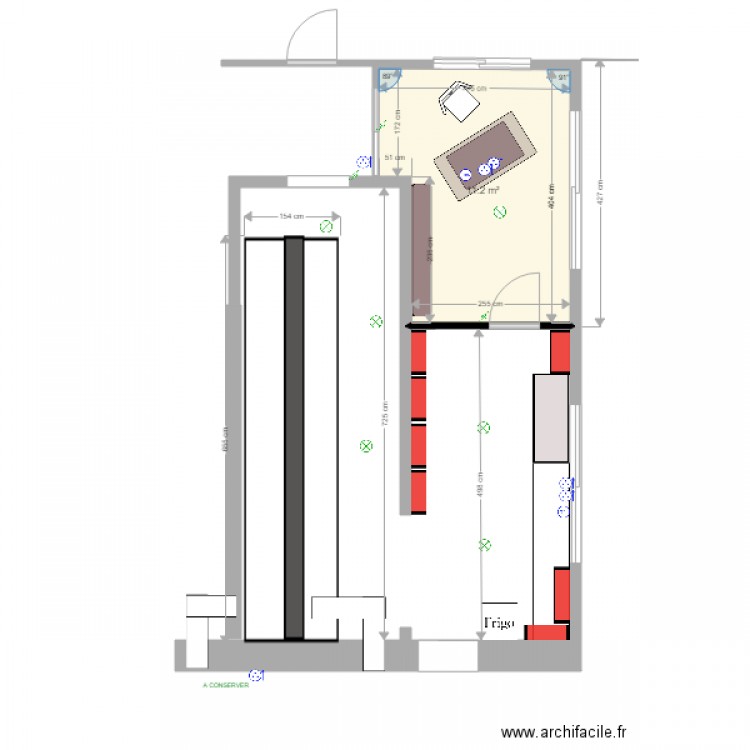 Projet BO terrasse. Plan de 0 pièce et 0 m2