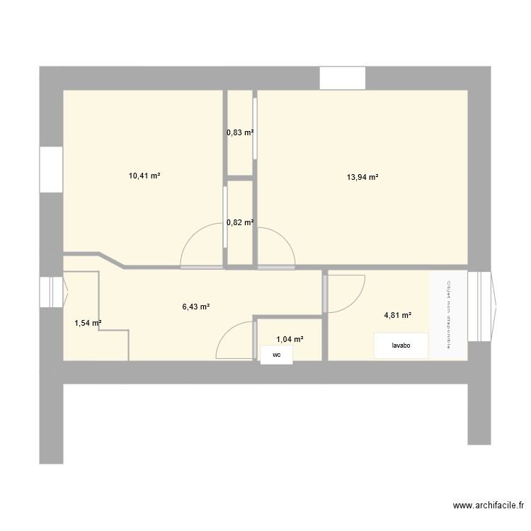 1er etage v21. Plan de 0 pièce et 0 m2