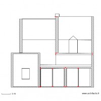 Plan façade et toitures (arriere)