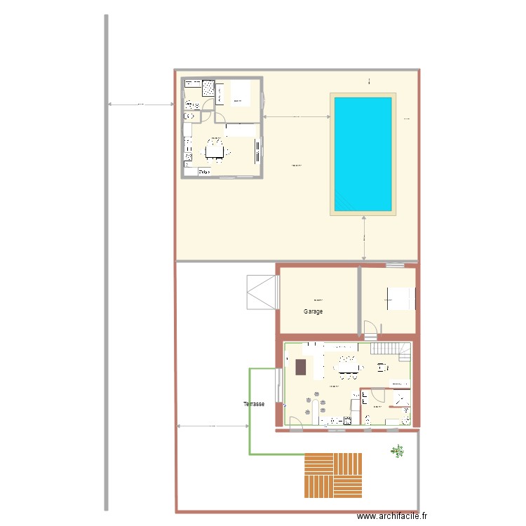 aménagement extérieur piscine 2019 V1. Plan de 0 pièce et 0 m2