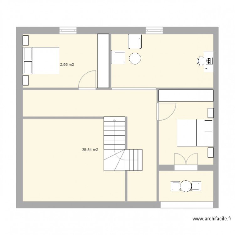 fred et kiki etage 4. Plan de 0 pièce et 0 m2