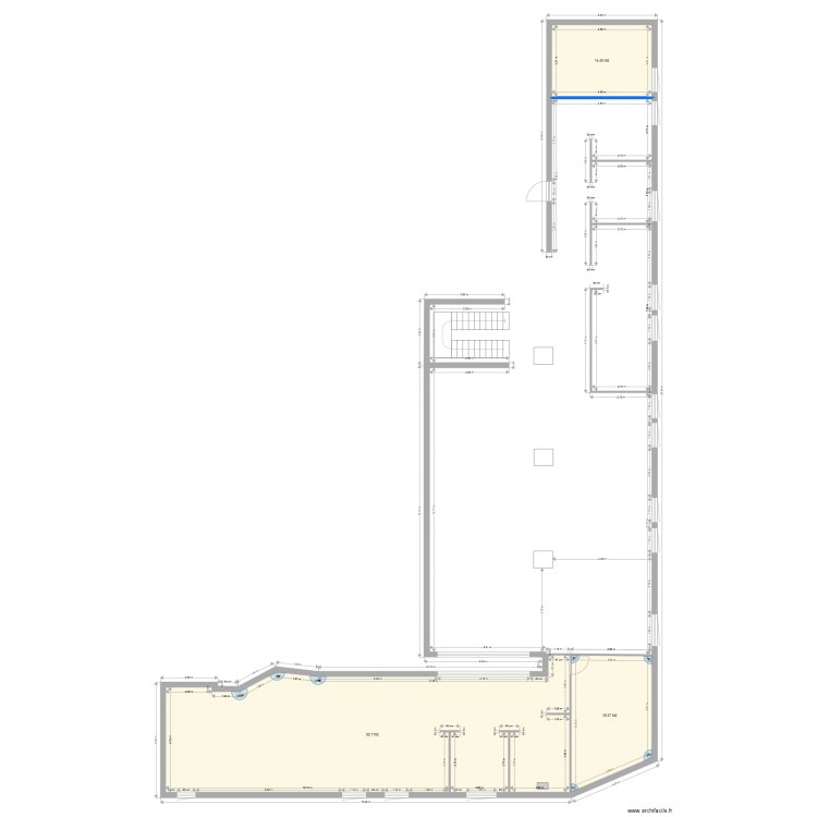 Bureau 1er etage. Plan de 0 pièce et 0 m2