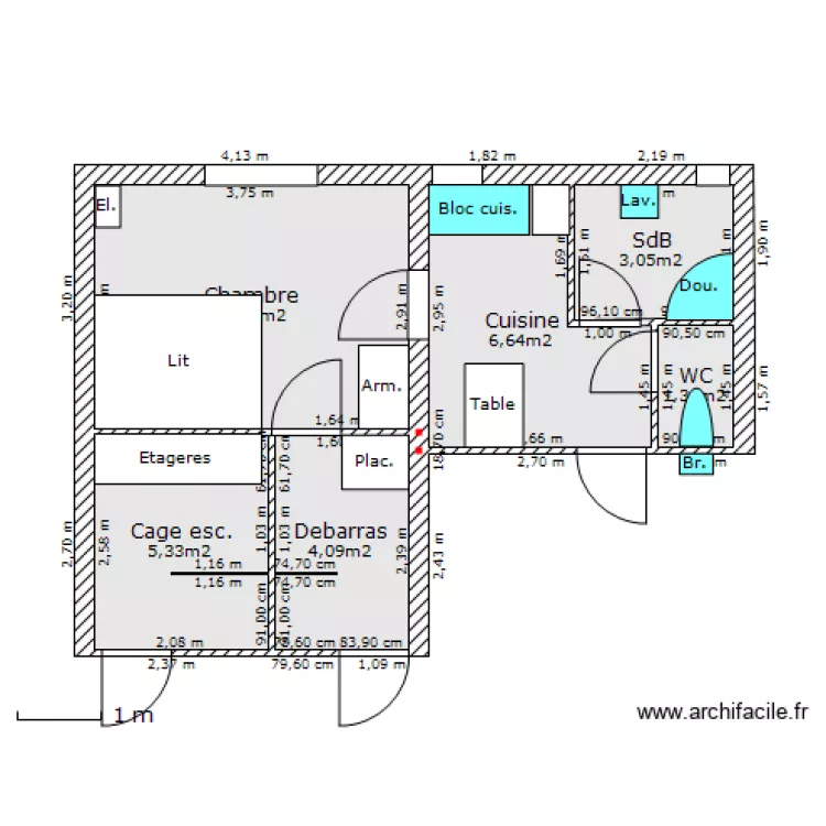 sous-sol. Plan de sous-sol. Plan de