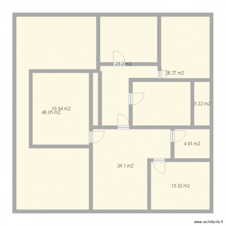 appartement model2. Plan de 0 pièce et 0 m2