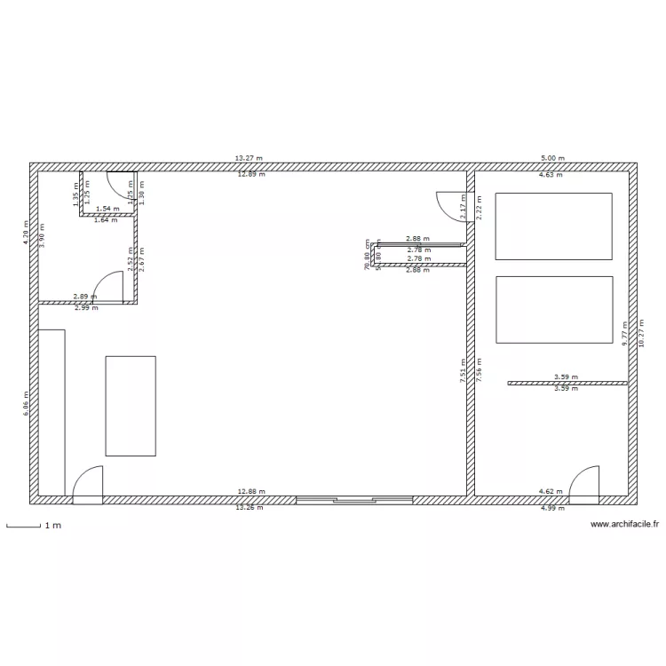 grange. Plan de grange. Plan de