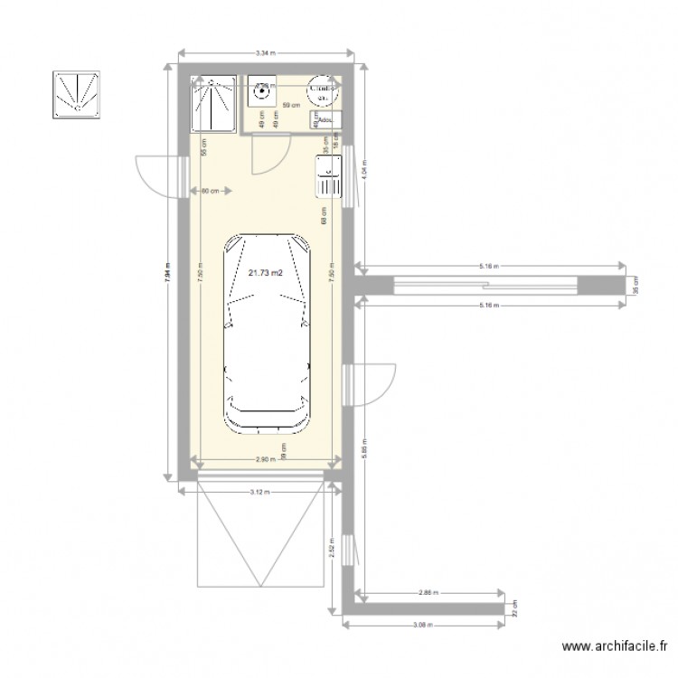 Version du 25 aout 2016 Garage v2. Plan de 0 pièce et 0 m2