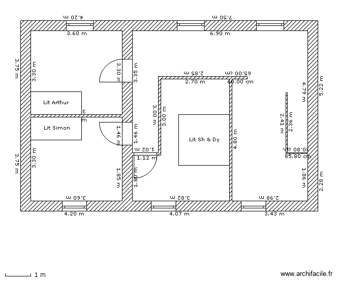 Etage Dimy. Plan de 0 pièce et 0 m2