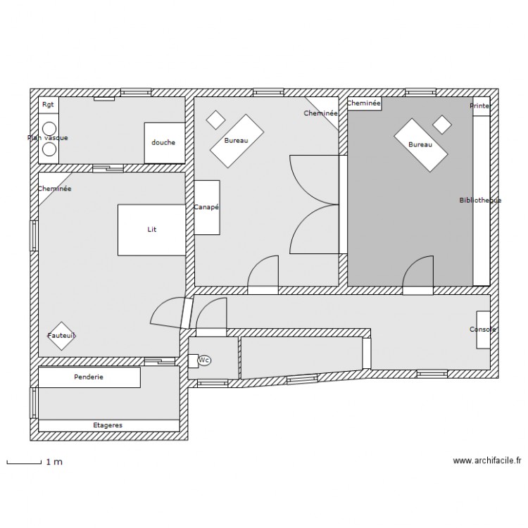 Habitation - 1er etage. Plan de 0 pièce et 0 m2