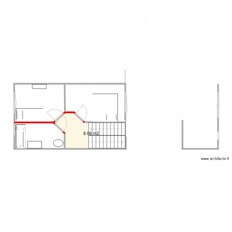 Maison Derain etage1 2. Plan de 0 pièce et 0 m2