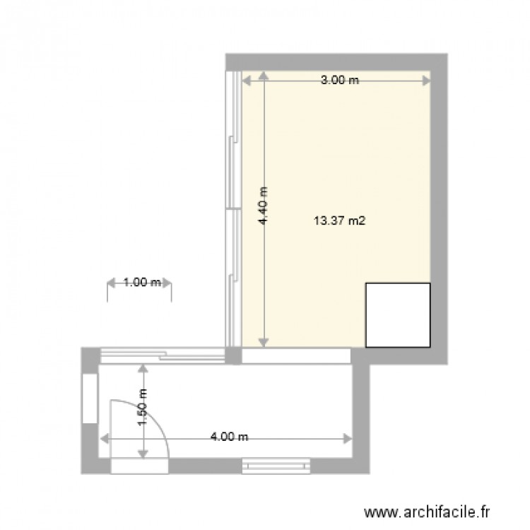 couloir et coin feu au 3 avril 2014. Plan de 0 pièce et 0 m2