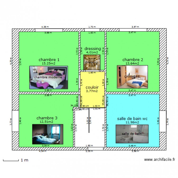 Habitation principale rénovée étage. Plan de 0 pièce et 0 m2
