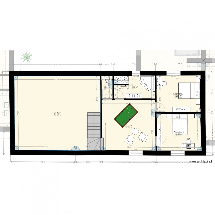 Projet maison v5. Plan de 0 pièce et 0 m2