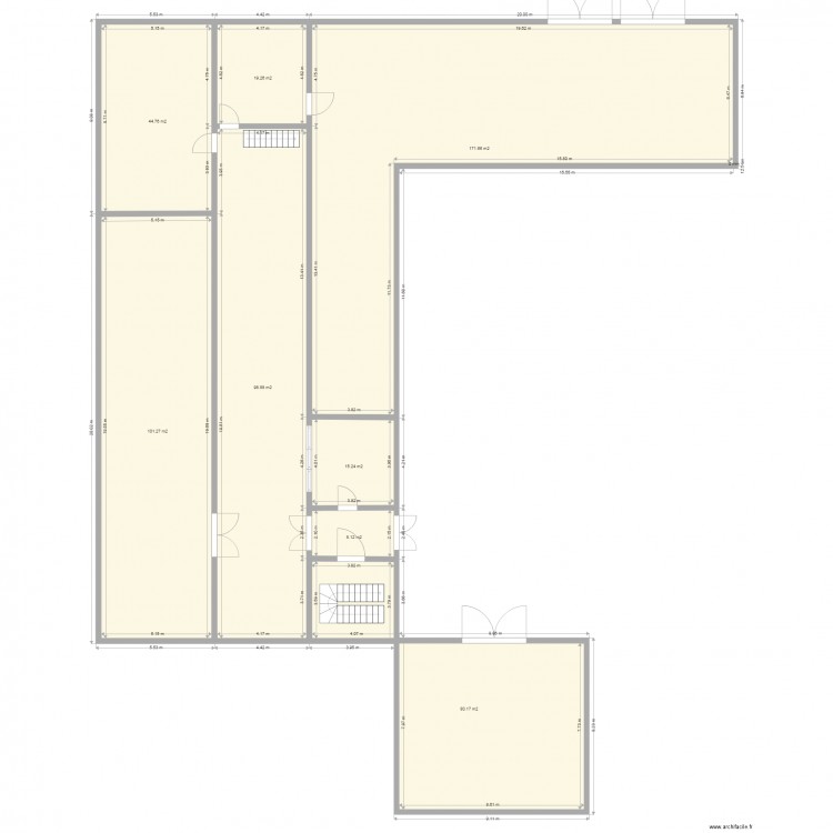 albasatin 1er etage . Plan de 0 pièce et 0 m2