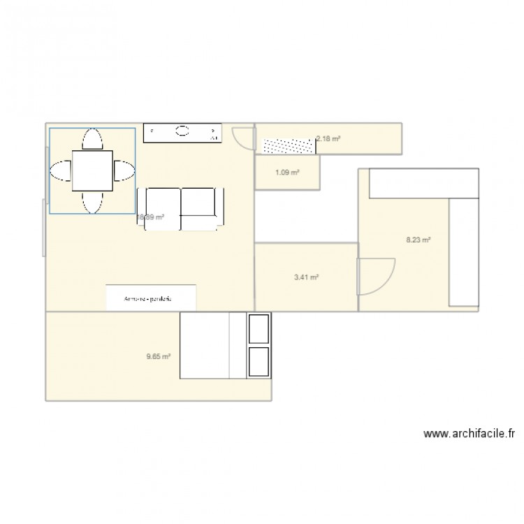 Appartement Pessac 3. Plan de 0 pièce et 0 m2