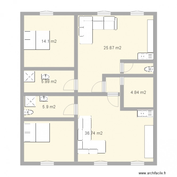 plan appartement 6 pieces
