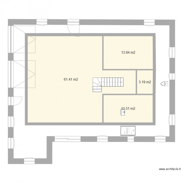 etage v1. Plan de 0 pièce et 0 m2