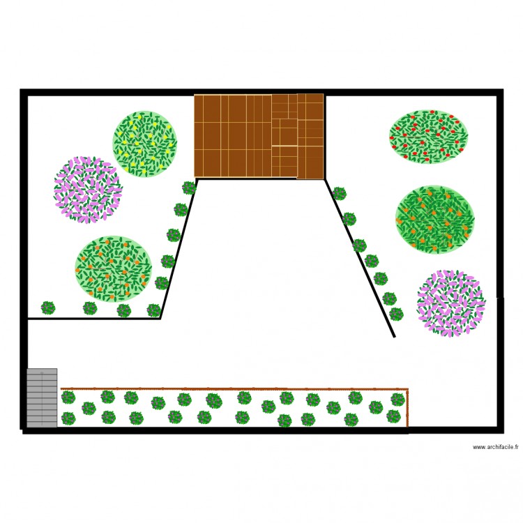 1er plan jardin. Plan de 0 pièce et 0 m2