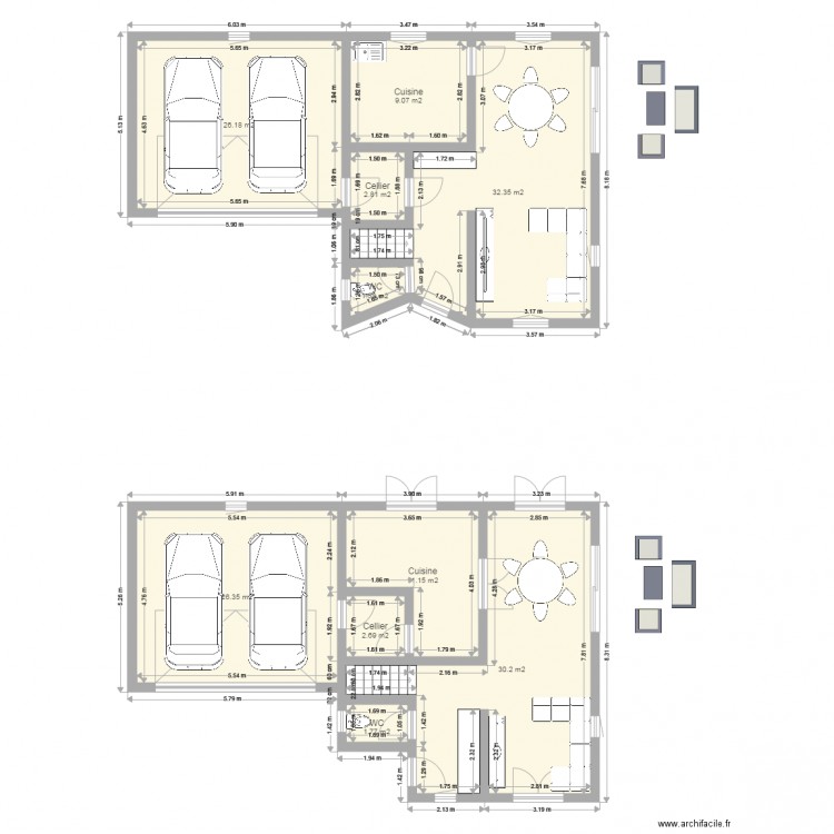 Maison Weitel. Plan de 0 pièce et 0 m2