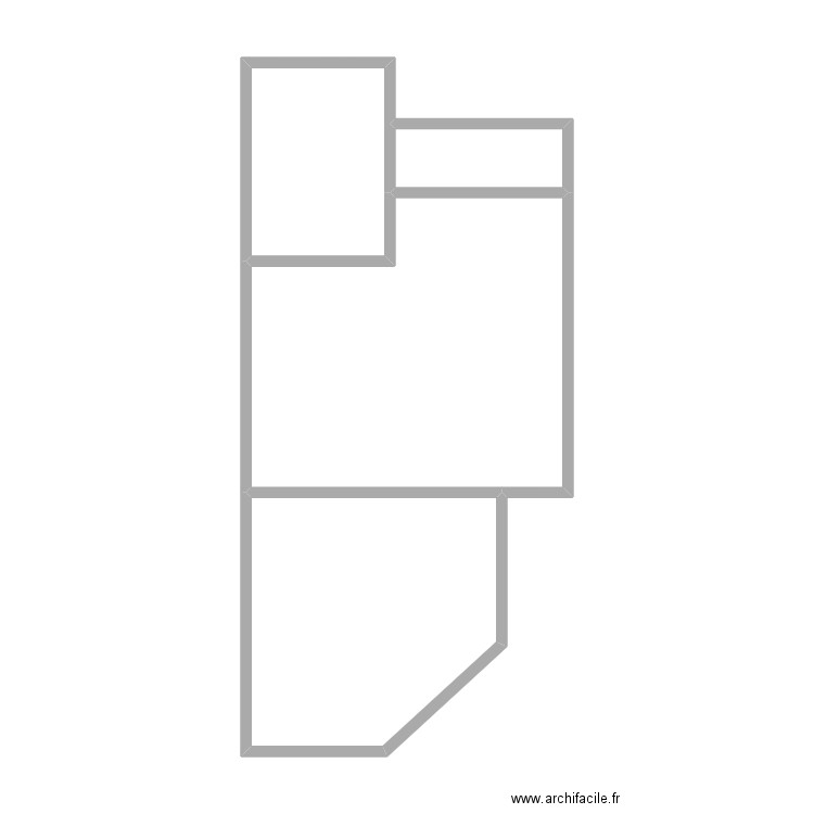 DTLV. Plan de 4 pièces et 44 m2