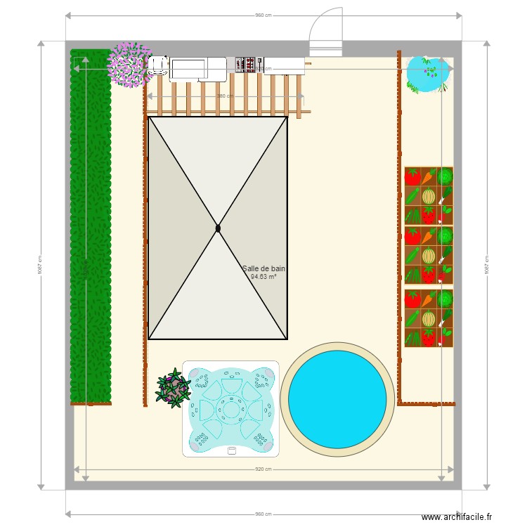 berlize terrasse. Plan de 0 pièce et 0 m2