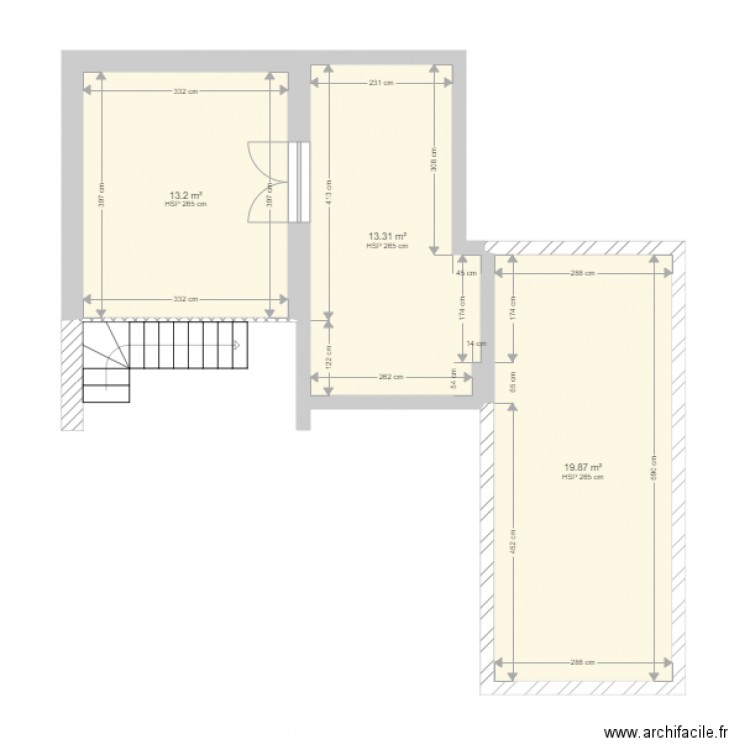 etage balma 3. Plan de 0 pièce et 0 m2