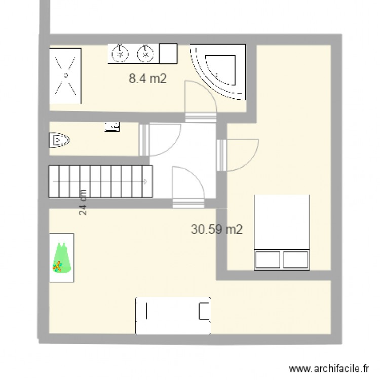 1er etage v33. Plan de 0 pièce et 0 m2