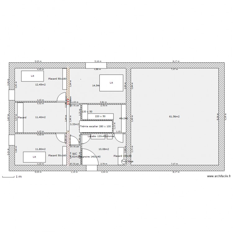 habitation etage 3. Plan de 0 pièce et 0 m2