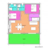 Plan 3 chambres 2 SDE GreenCottages 5529m2 int 