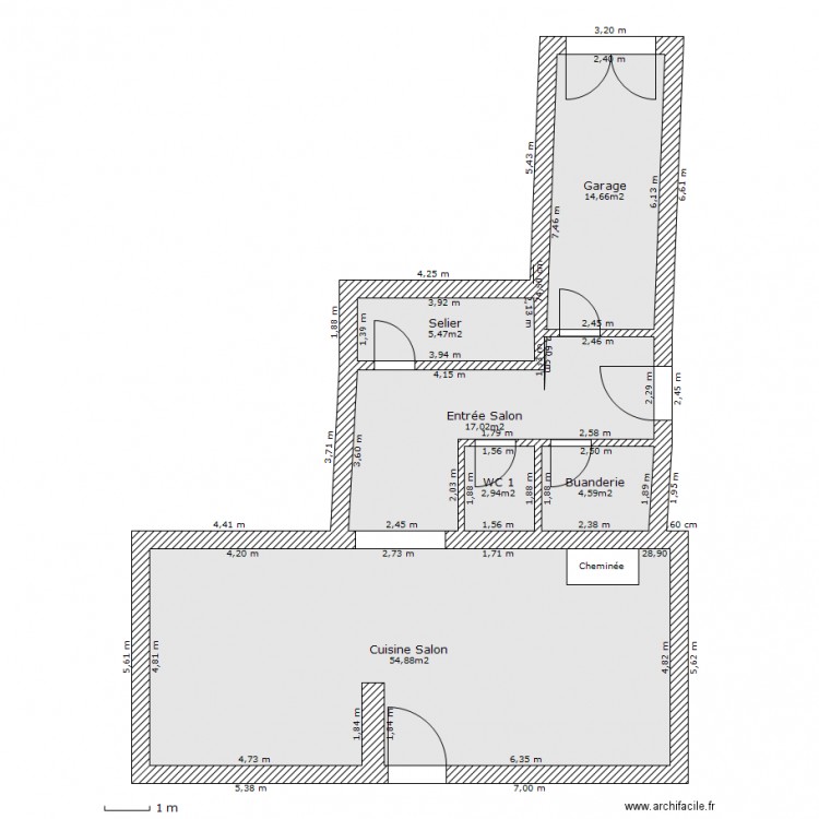 Maison Solaize RDC. Plan de 0 pièce et 0 m2