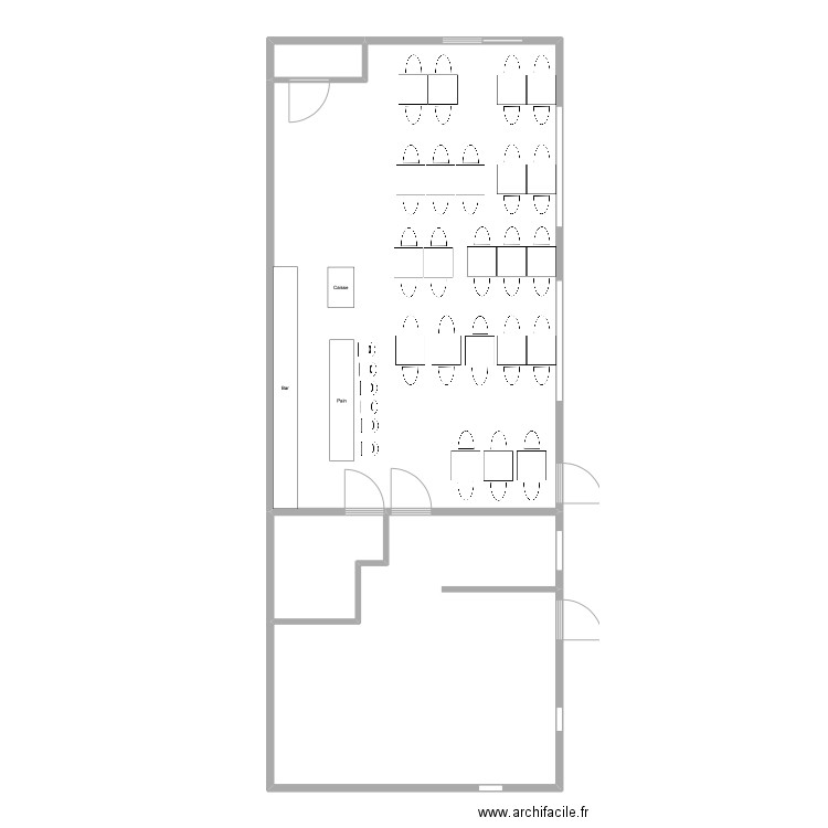 Le New Carli 3. Plan de 4 pièces et 127 m2