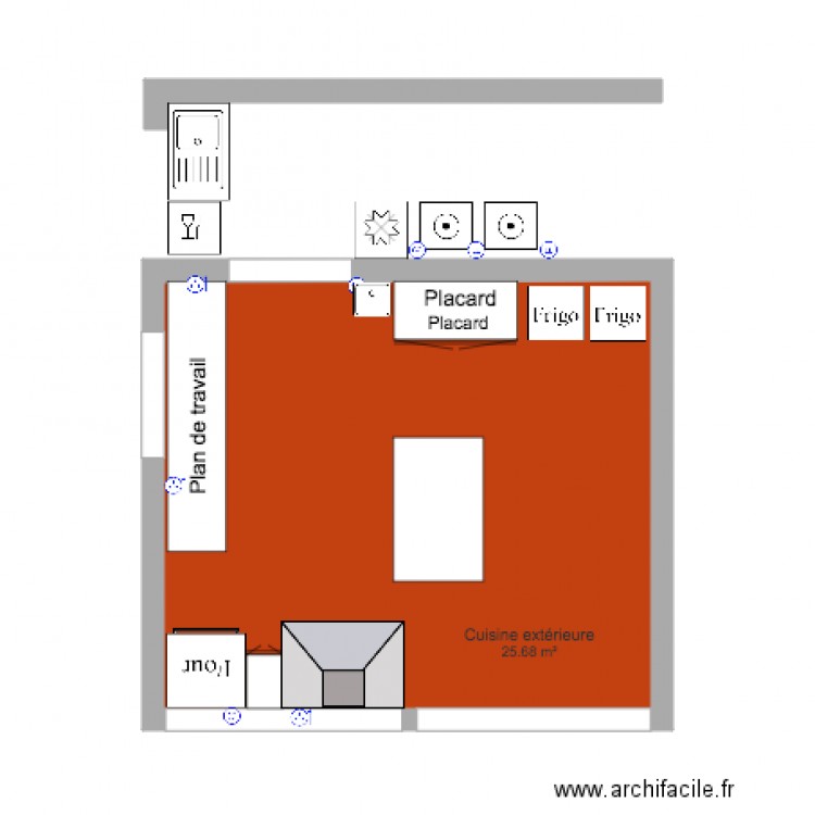 Projet Cuisine Maison d Edith V3. Plan de 0 pièce et 0 m2