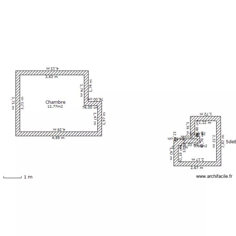 Chambre meryl. Plan de Chambre meryl. Plan de