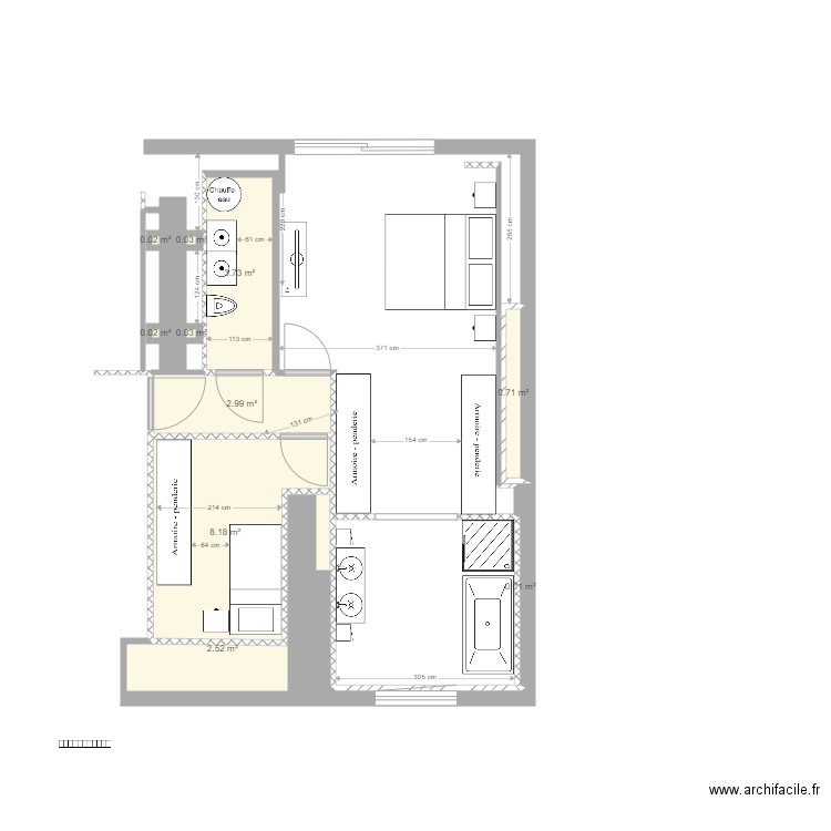 GRENIER dernier version3 2 chambre. Plan de 0 pièce et 0 m2
