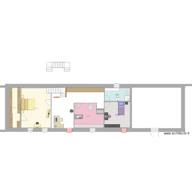 etage 6 meuble. Plan de 0 pièce et 0 m2