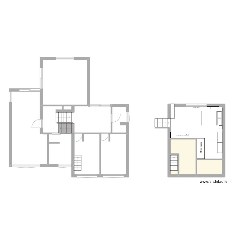 Maison BLA NPlus1 NPlus2. Plan de 10 pièces et 96 m2