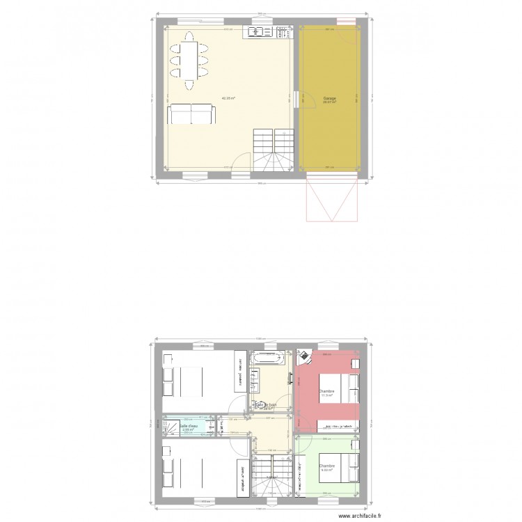 Plan maison Florensac suite. Plan de 0 pièce et 0 m2