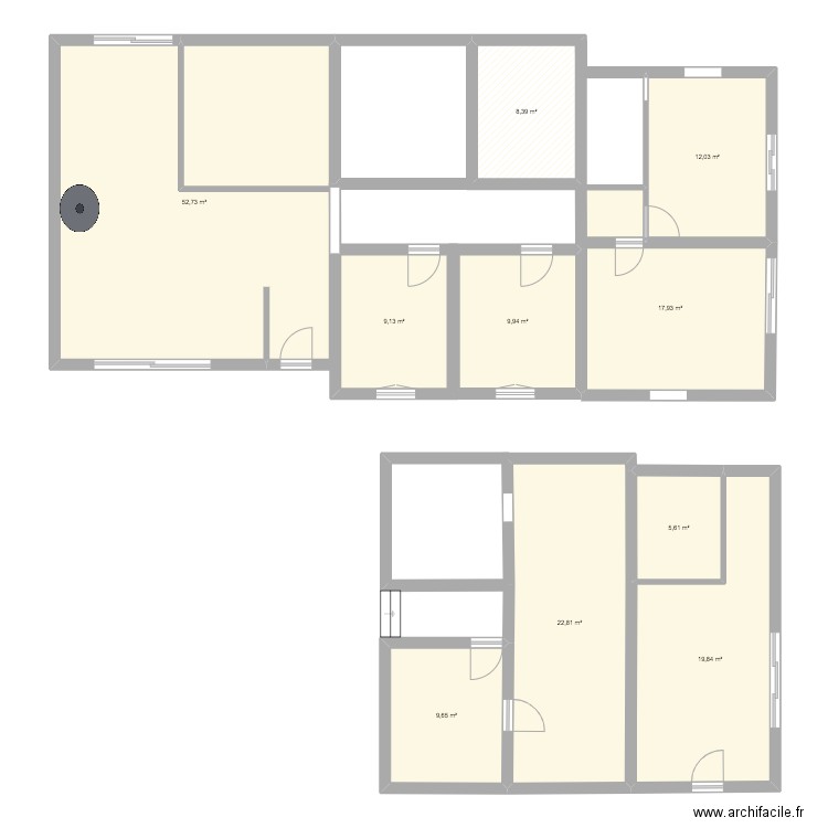 Maison BERNIN V2. Plan de 10 pièces et 168 m2