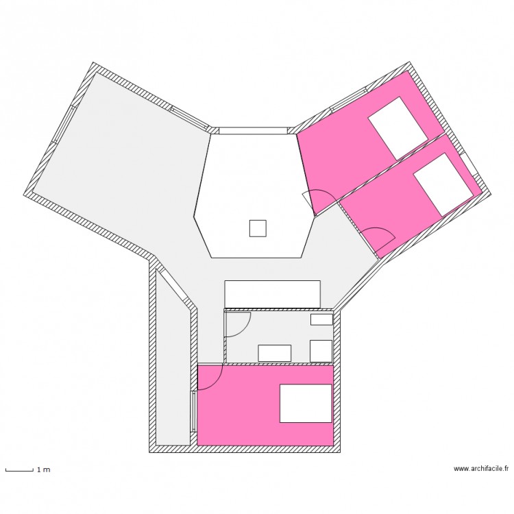 trifide2 etage. Plan de 0 pièce et 0 m2
