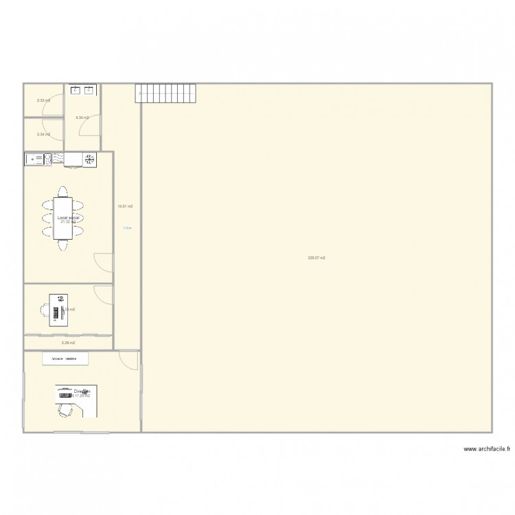 Garage USUL Bureaux Etage. Plan de 0 pièce et 0 m2