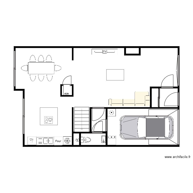 Maison CROIX Rdc 1. Plan de 0 pièce et 0 m2