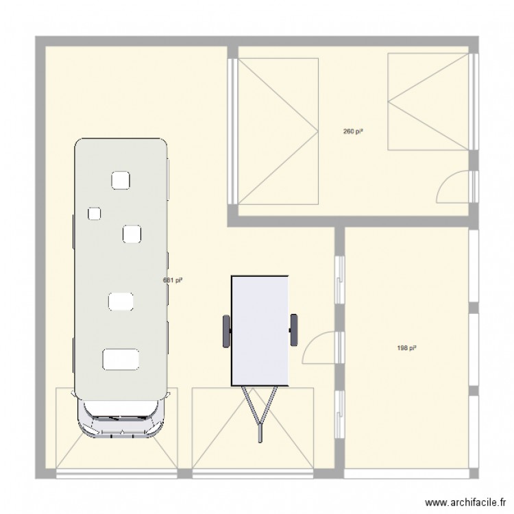 garage ideal. Plan de 0 pièce et 0 m2
