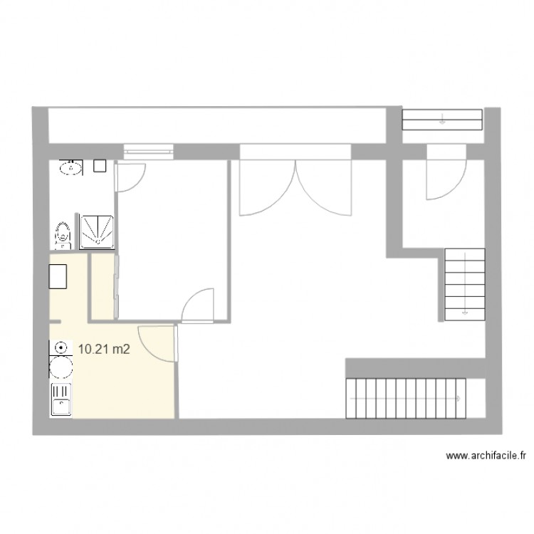 RDC 4 maison. Plan de 0 pièce et 0 m2
