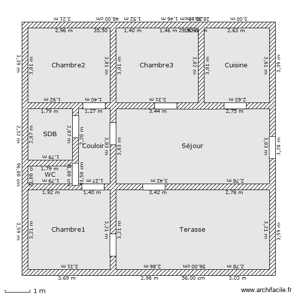 Maison simple. Plan de 9