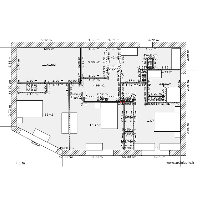 Maison-Arriere-permis-etage. Plan de 0 pièce et 0 m2