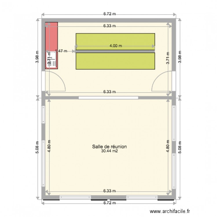 Salle de TP extension. Plan de 0 pièce et 0 m2