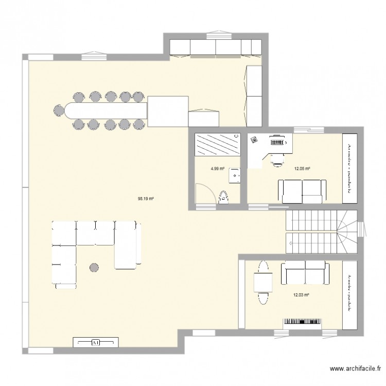 1er etage montmorency FINI. Plan de 0 pièce et 0 m2