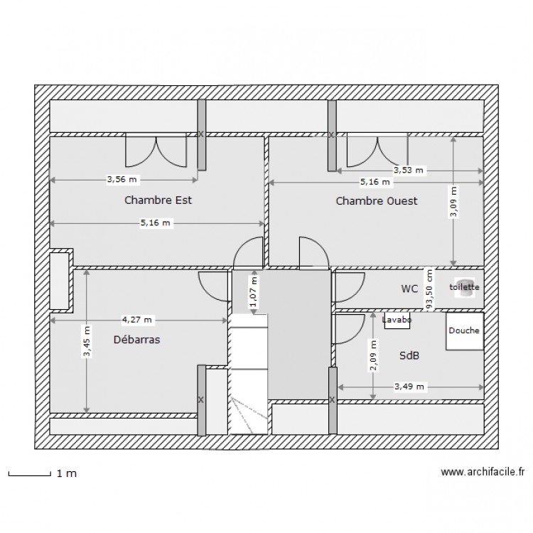 Cornouaille etage v5b. Plan de 0 pièce et 0 m2