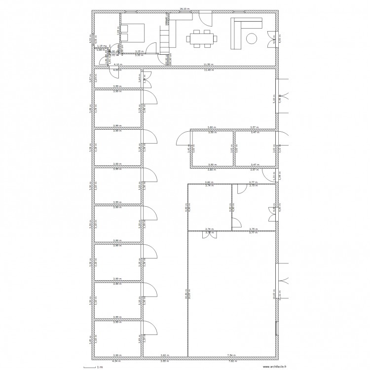 Appartement - Ecurie projet. Plan de 0 pièce et 0 m2